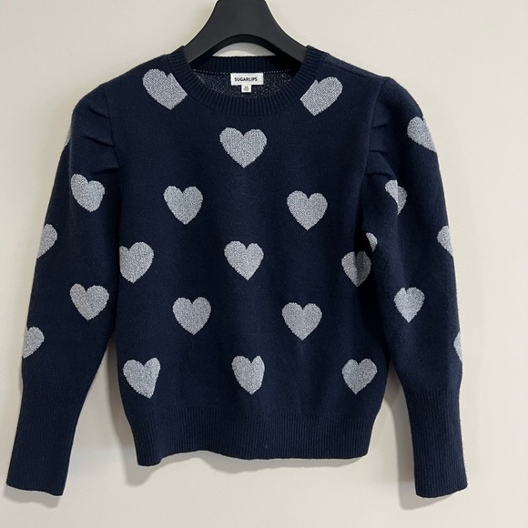 Sugar lips Heart Sweater. Pristine Condition. Size XS - Picture 1 of 6